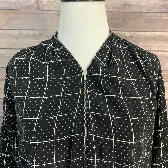 Sandro Zip Front Silk Blouse - Picture 2 of 10